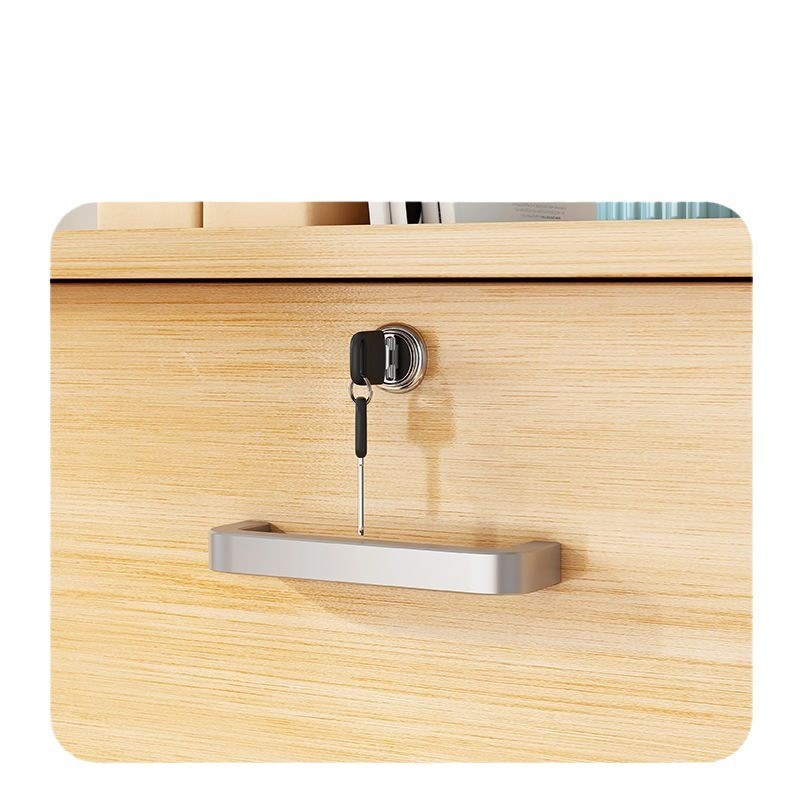 办公文件柜三层抽屉柜带轮子可移动文件柜抽屉式储物柜桌下收纳柜