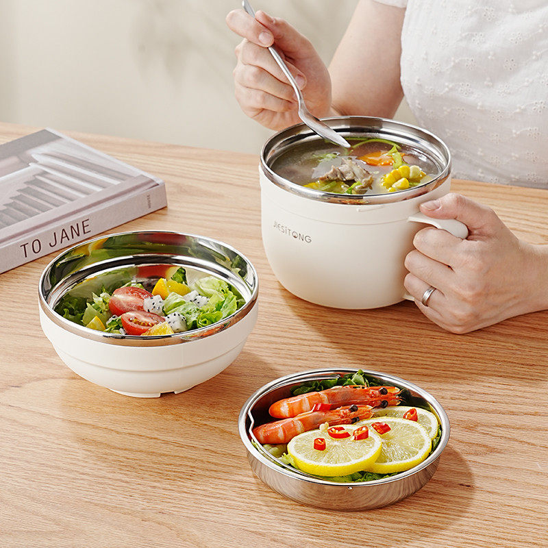 学生304不锈钢饭碗带盖饭盒泡面碗泡面碗食堂打饭神器饭缸便当盒,餐饮具,碗,淘宝优惠券,粉丝福利购,淘宝优惠卷