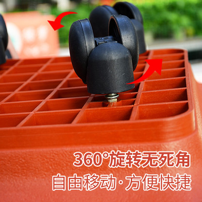 盆景托盘长方形移动花盆托盘带轮底座万向轮花盆架花盆垫底接水盘