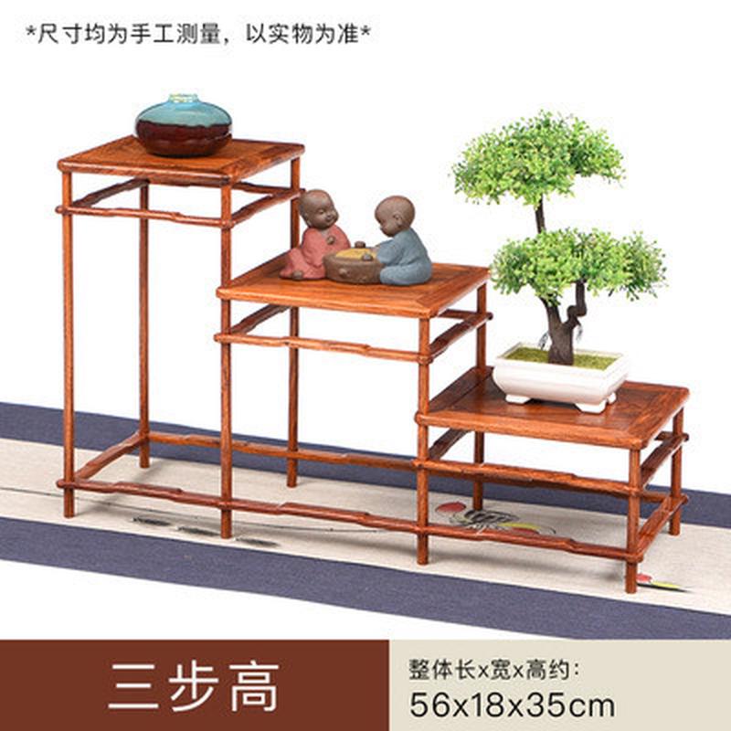 厂家直销红木花梨木博古架明式仿古小中花瓶置物架实木茶壶摆件