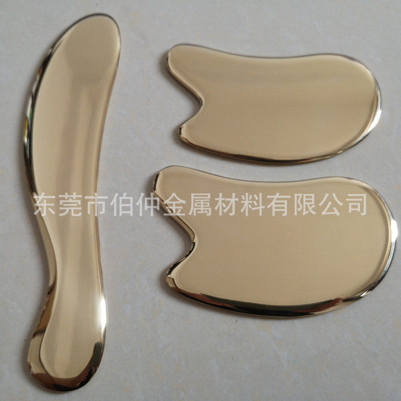 板纯黄铜刮痧板 4*60*110mm纯铜方形刮痧板 纯铜方形按摩厂家直销