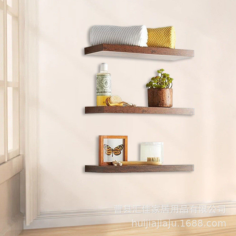 浮动墙上置物架壁挂式花瓶相框木制一字隔板浴室收纳架客厅收纳架,家装主材,卫浴置物架,淘宝优惠券,粉丝福利购,淘宝优惠卷