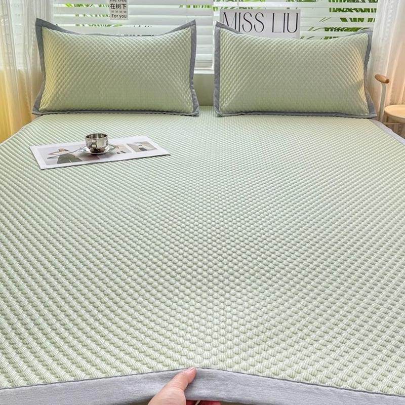 冰豆豆凉席空调席两件套三件套 可折叠可水洗软凉席床笠 多色多码,床上用品,冰丝席,淘宝优惠券,粉丝福利购,淘宝优惠卷