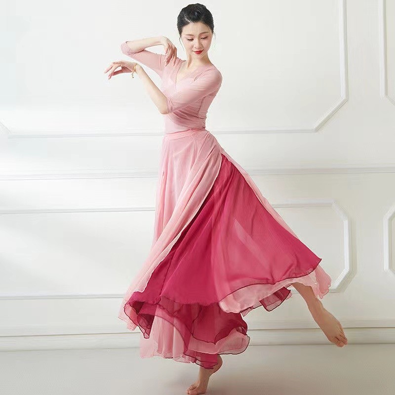 出租中国古典舞蹈服飘逸半身裙舞台演出舞蹈表演服国潮风民族风