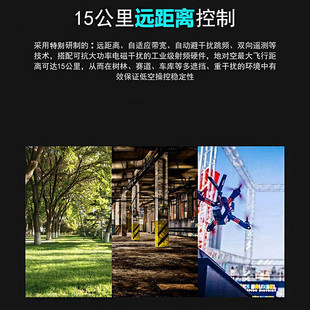 思翼FT24 15KM远距离航模遥控器固定翼穿越机车船通用 黑羊高频头