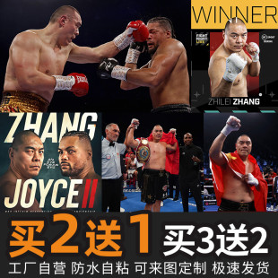 饰画3636 张沛勉格斗拳击馆MMA墙贴壁纸装 拳王张志磊海报 ONE唐凯