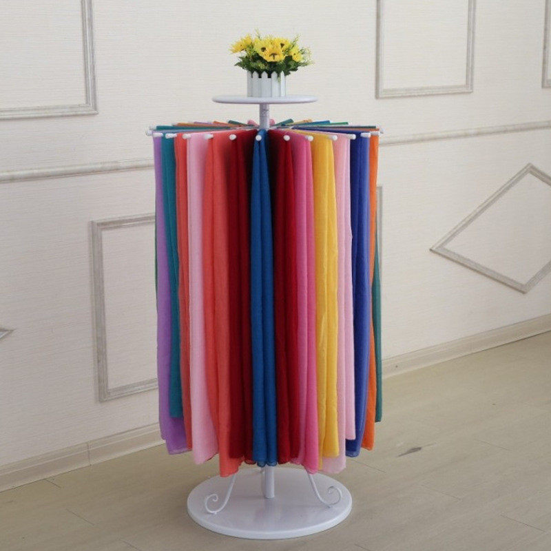 铁艺丝巾架围巾展示架浴巾架子领带架陈列架服装货架落地式披肩架