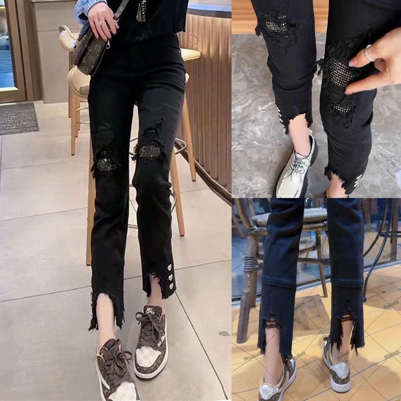 2025新款大码夏季薄款弹力显瘦九分烟管女梨型身材,女装/女士精品,大码裤装,淘宝优惠券,粉丝福利购,淘宝优惠卷