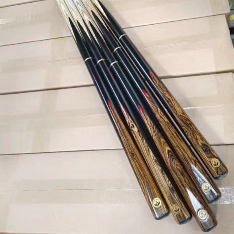 盈隆金8球斯诺克大小头白腊木145cm4分3黑八台牌房公私10mm台球杆