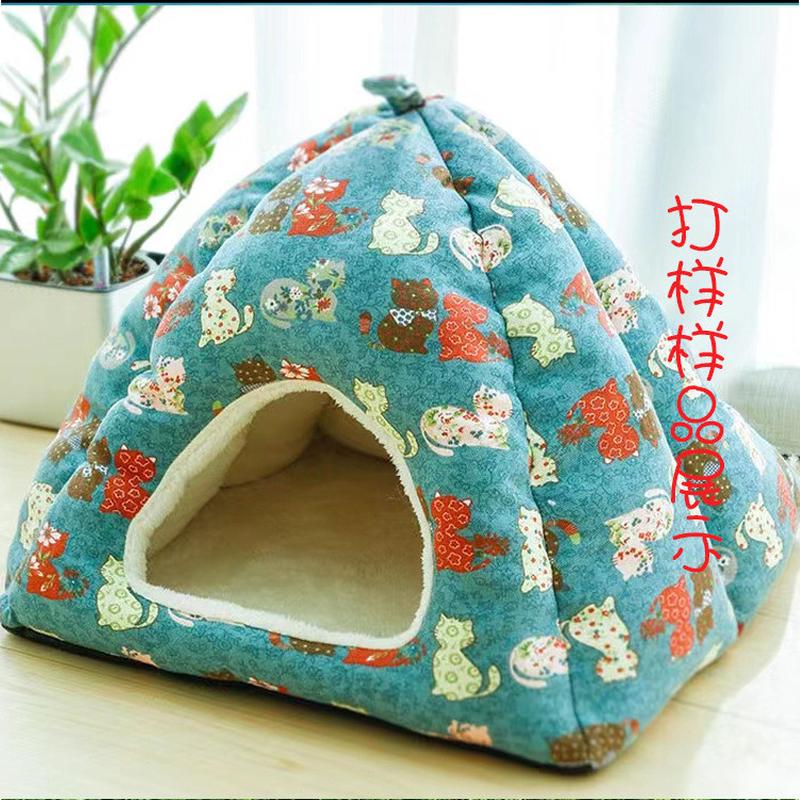 毛绒猫窝猫屋猫猫垫星人帐棚猫咪用品来图来样开版打样定做四季