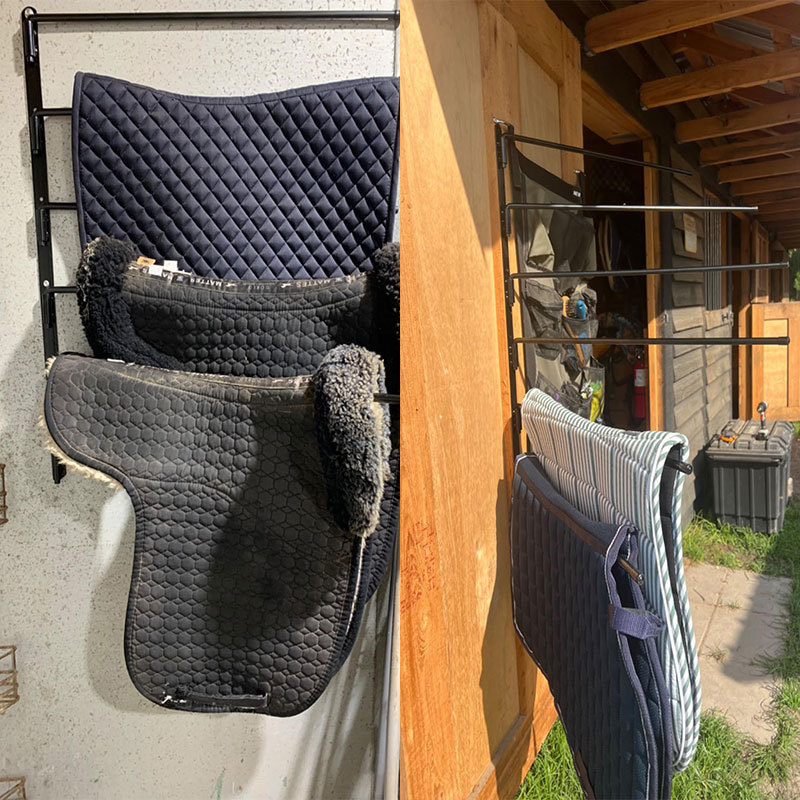 马鞍摆出架马毛毯架垫壁挂式安装架间储物架支架壁挂式安装架