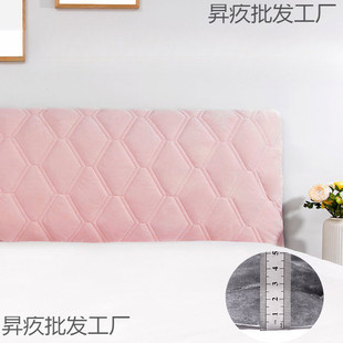 全包布艺床头罩软包简约现代床头套欧式 皮床防尘罩木床头保桐安画