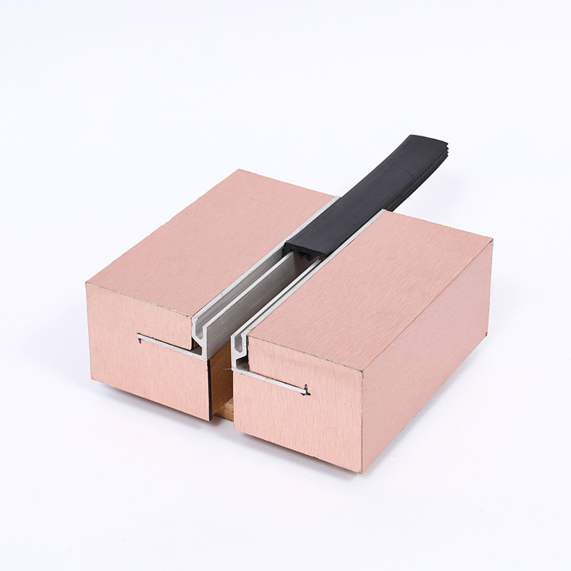 厂家定制地面单列嵌frg变形缝金属铝合金嵌平面伸缩建筑变形缝