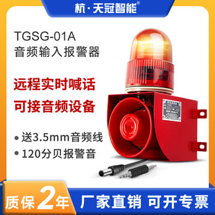 01A声光报警器音频信号触发监控配套喊话音调可设定音频输入 TGSG