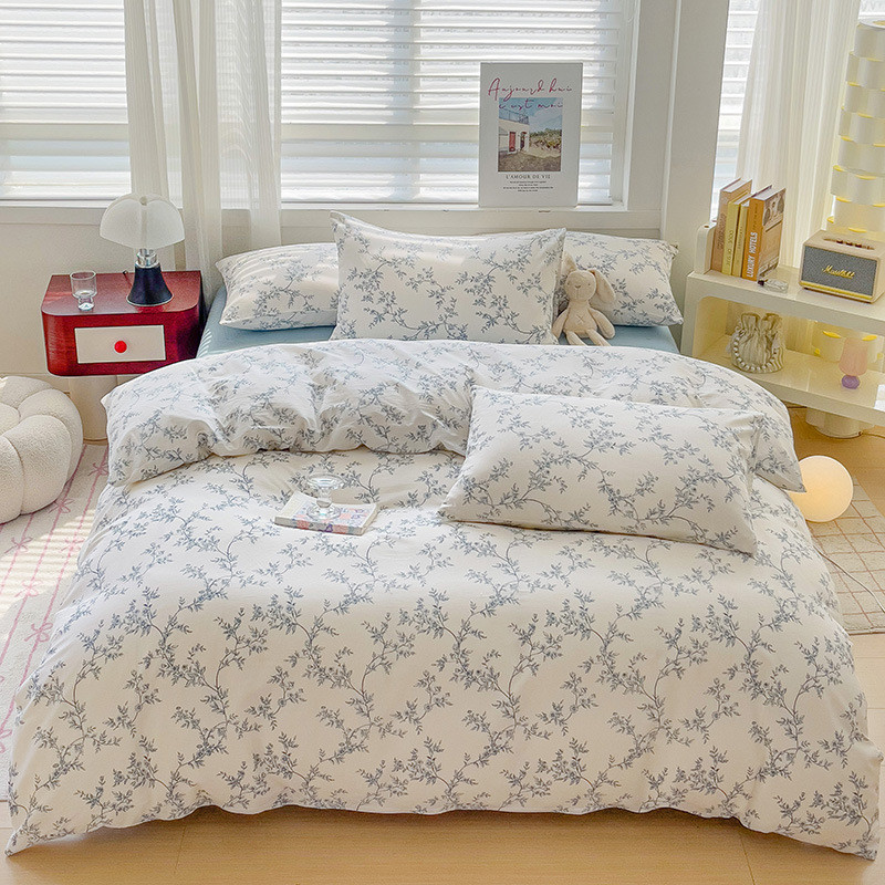 全棉全棉印花四件套小碎花春季4件套高档印花新款三件套床上用品