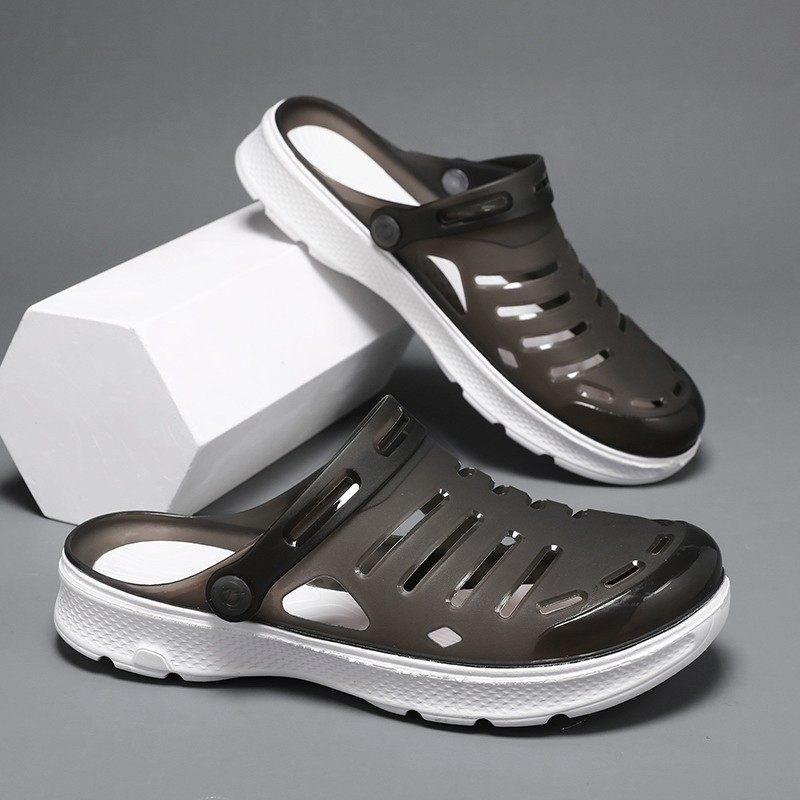洞洞鞋男夏季凉鞋男士防滑耐磨踩屎感包头拖鞋软底运动男款沙滩鞋,流行男鞋,休闲凉鞋,淘宝优惠券,粉丝福利购,淘宝优惠卷