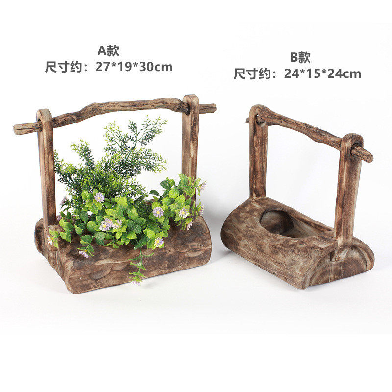 厂家销售手工制作创意装饰品摆件花艺花器花盆摆件民俗老物件插花