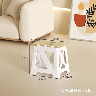 加厚钓鱼凳折叠凳子便携家用马扎户外野餐23cm塑料高33cm40cm板凳