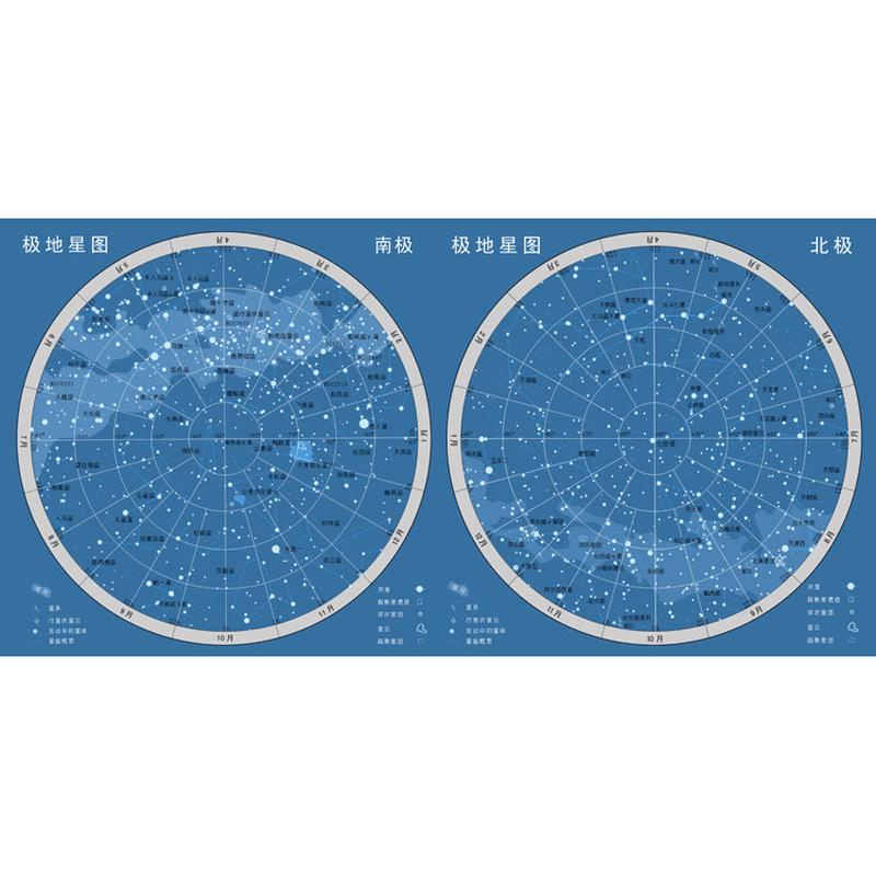 极地星图 星空图 星座图 科普知识星座 星云图 装饰画02