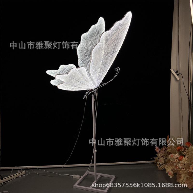 路引道具电动发光蝴蝶翅膀舞台装饰吊顶挂件婚礼婚庆场景布置摆件
