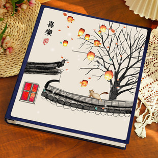 6寸相册本家庭版混合插页式混装大容量纪念册相簿收纳5寸影集相框