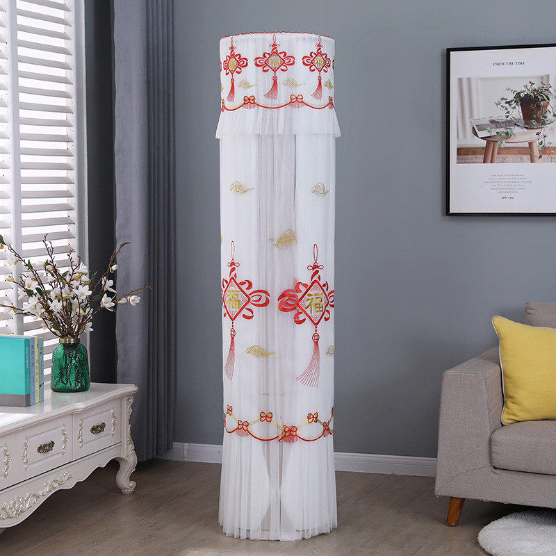 新款福字蕾丝空调罩立式圆柱形柜机开机四季可用防尘罩不取,农机/农具/农膜,播种栽苗器/地膜机,淘宝优惠券,粉丝福利购,淘宝优惠卷