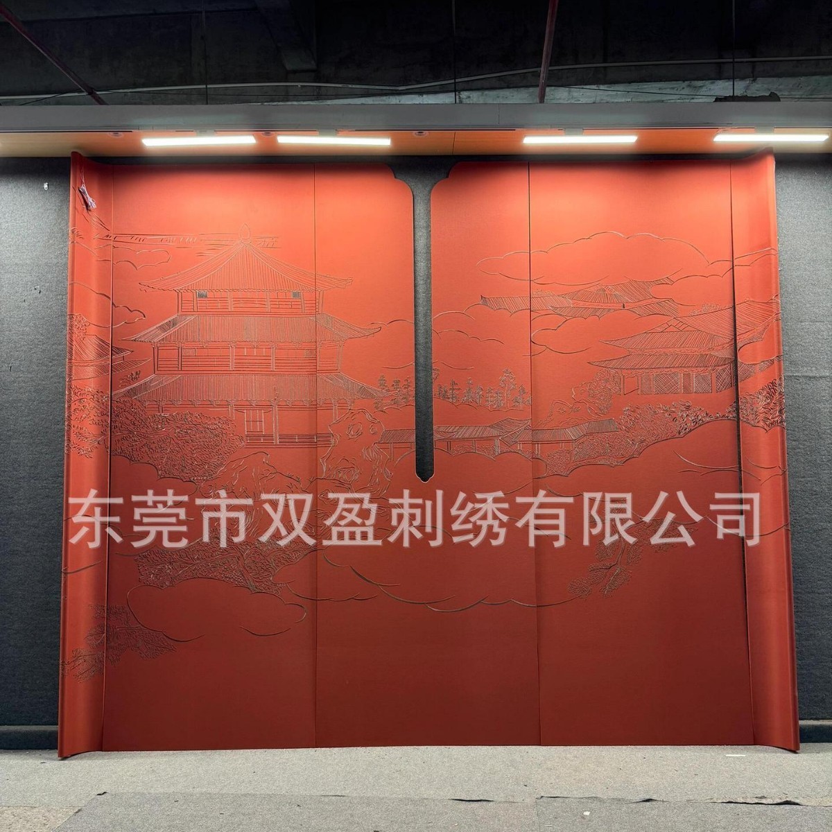 背景商场硬包欧式浮雕精雕异形刺绣壁画背景异形墙面艺术中式软包