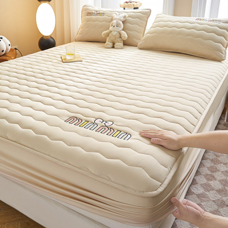 2024套加厚夹棉床笠罩单件全包床罩床垫保护罩床单新款防尘套,床上用品,床裙,淘宝优惠券,粉丝福利购,淘宝优惠卷