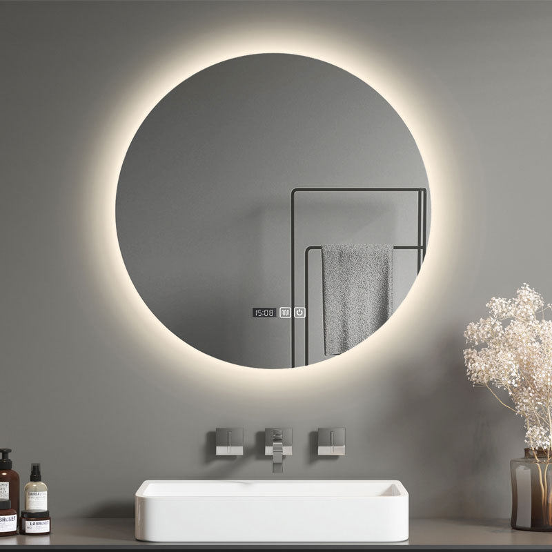 酒店浴室智能圆镜带灯led触摸屏卫生间壁挂墙式发光感应镜防雾镜,家装主材,浴室镜,淘宝优惠券,粉丝福利购,淘宝优惠卷