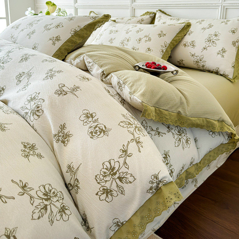 （总）可思家纺2024皱木棉皱新款纱四件套系列,床上用品,床品套件/四件套/多件套,淘宝优惠券,粉丝福利购,淘宝优惠卷