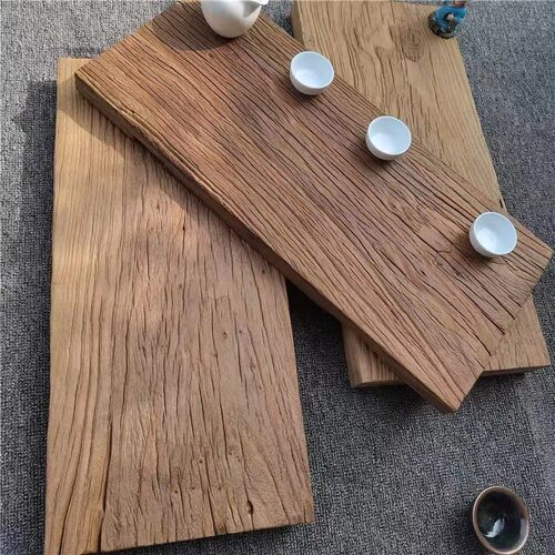 老榆木干泡茶风化木板实古朴旧门板拍照背景板禅意复古装饰木板材