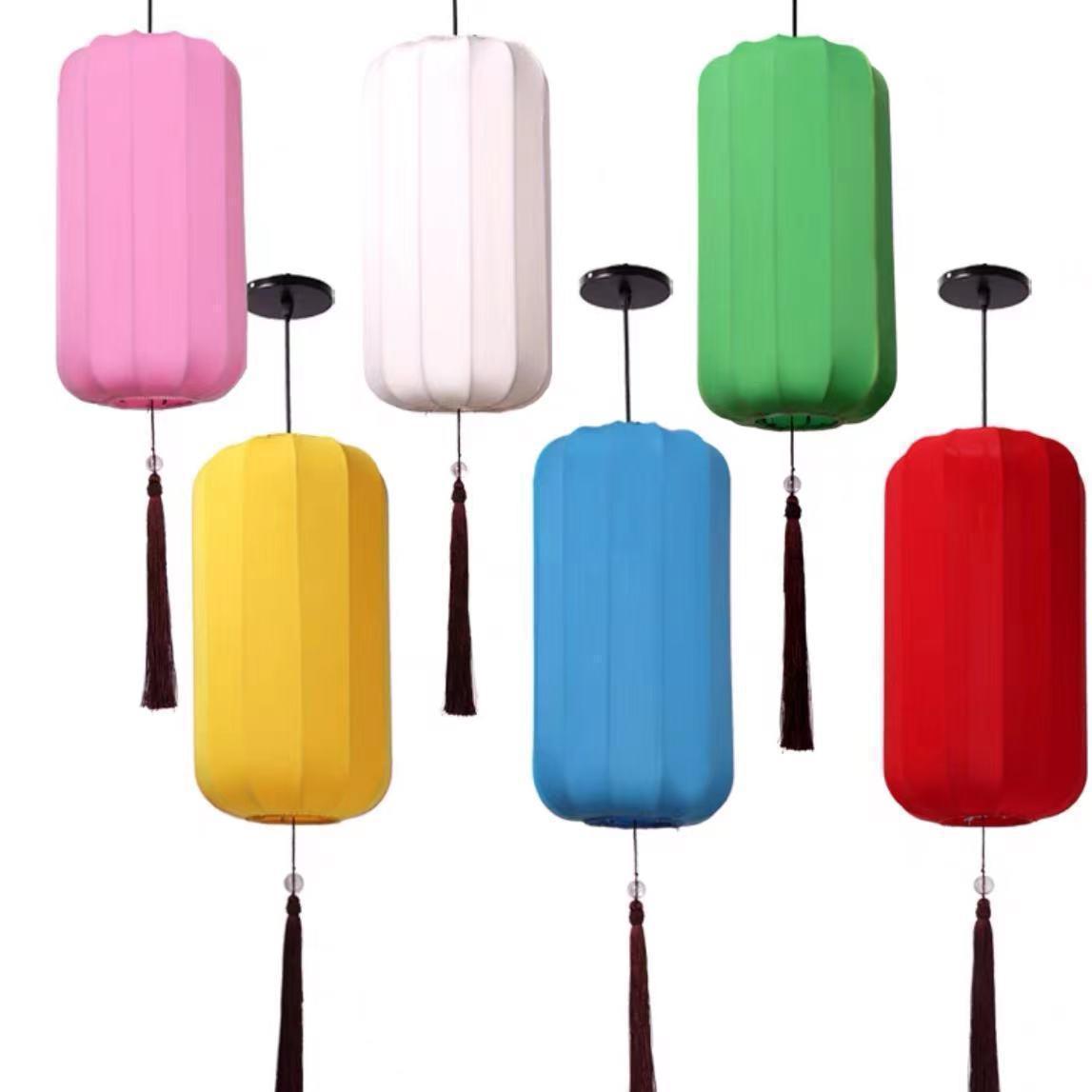 新中式手绘灯笼中式婚礼道具网红吊灯餐馆火锅店吊灯手绘仿古灯具