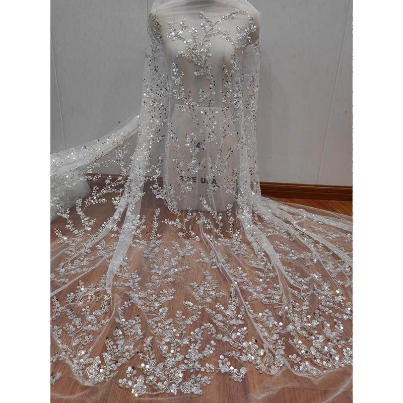 立体钉珠亮片钉绣树枝款软蕾丝网纱花边布料婚纱礼服DIY装饰辅料,居家布艺,海绵垫/布料/面料/手工diy,淘宝优惠券,粉丝福利购,淘宝优惠卷