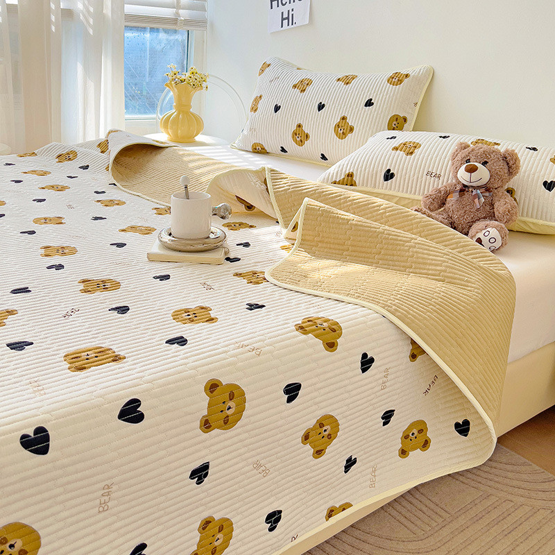 2024新款小清新印花全棉）棉床盖（系列二夹