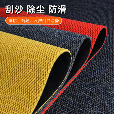 入户门垫地垫菠萝纹高级感金黄色乔迁进门垫子外门口防滑除尘地毯
