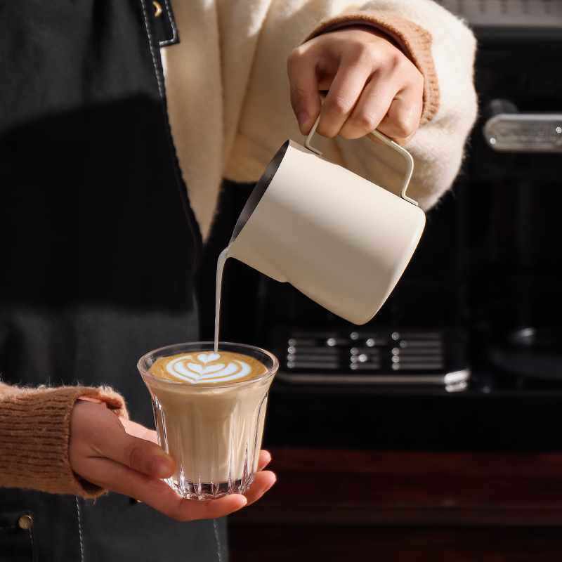 打奶尖嘴咖啡器具拉花奶缸咖啡杯拉花缸不锈钢泡杯小资悠闲无