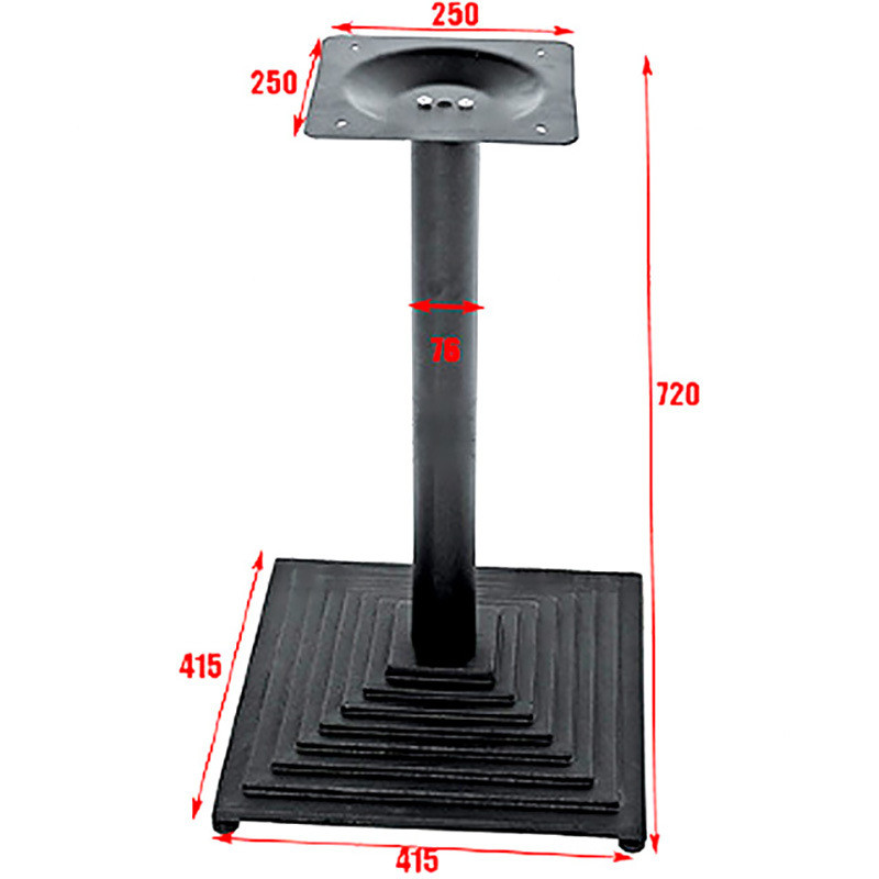 铁艺桌子腿黑色西餐厅简约餐桌腿咖啡厅圆形餐台底座支撑架桌脚