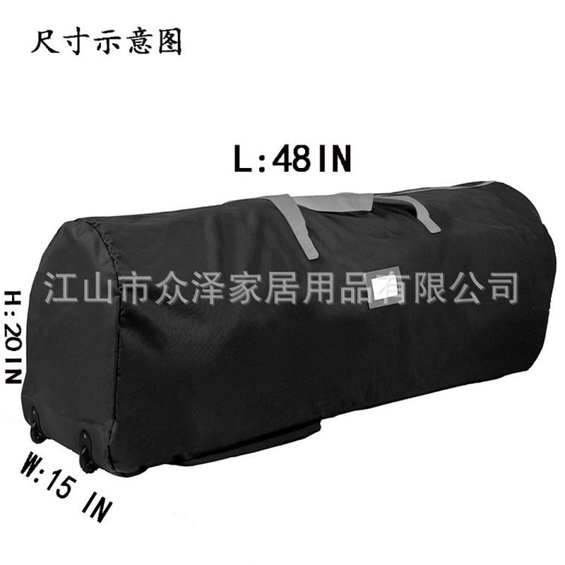 热卖圣诞树个带2收纳袋轮子牛津布收纳袋带拖轮圣诞树包
