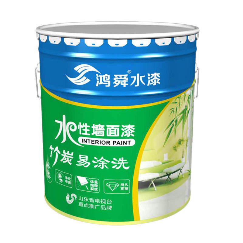 鸿舜竹炭净味内墙漆家装室内白色乳胶漆23kg