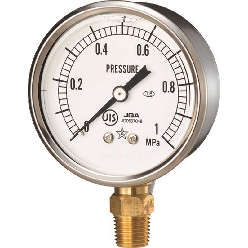 日本右下精器製造压力表GLT-217 -1.6Mpa