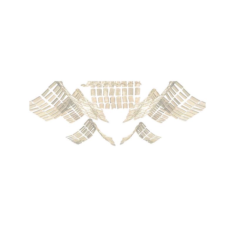 售楼部沙盘吊灯大型展厅酒店别墅大堂吸顶灯玻璃瓦片工程灯具