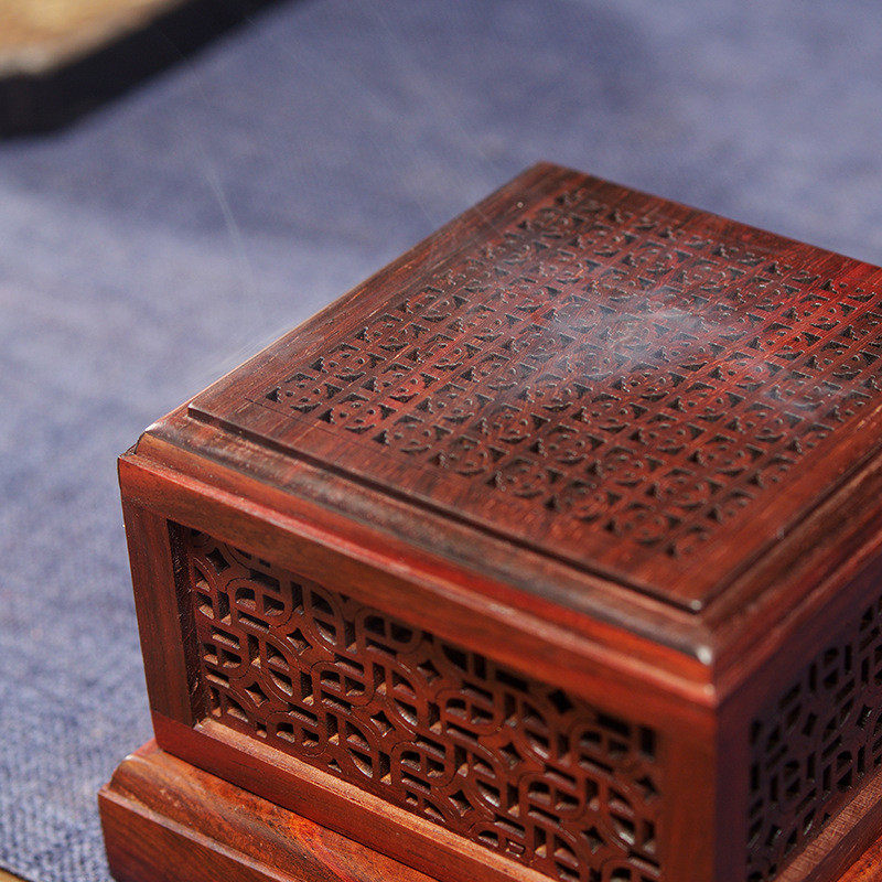 大红酸枝小叶紫檀木制盘香盒家用室内熏香禅意盒镂空盘香道焚香炉,节庆用品/礼品,糖盒/糖盒配件,淘宝优惠券,粉丝福利购,淘宝优惠卷