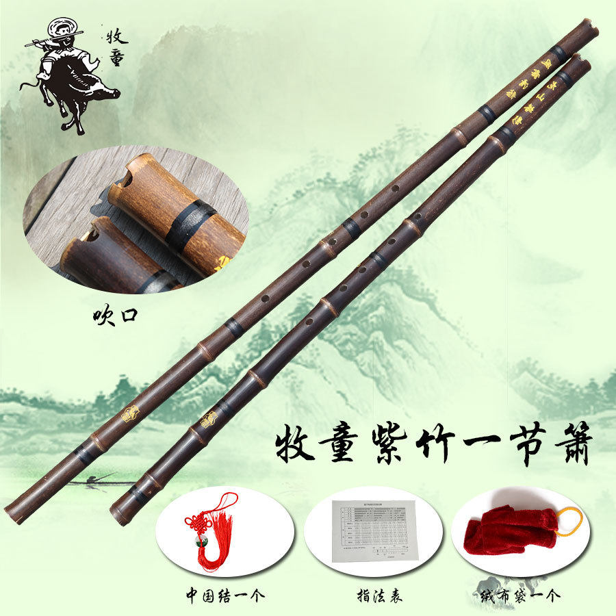 一节箫乐器六孔紫竹g调f调演奏专业洞箫萧八孔初学入门考级短