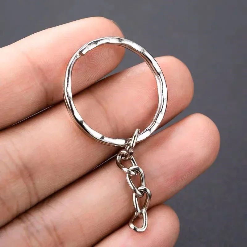 50/100pcs Metal Blank Keyring Keychain Split RingsV DIY Keyf