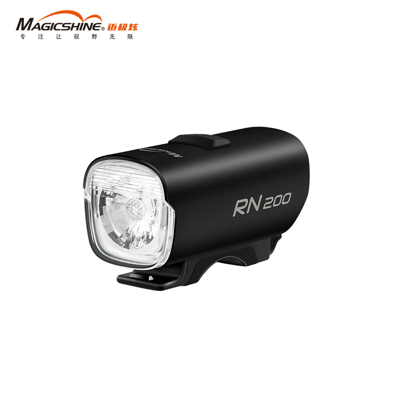 迈极炫自行车灯前灯夜骑手电筒USB充电山地公路车骑行装备RN200