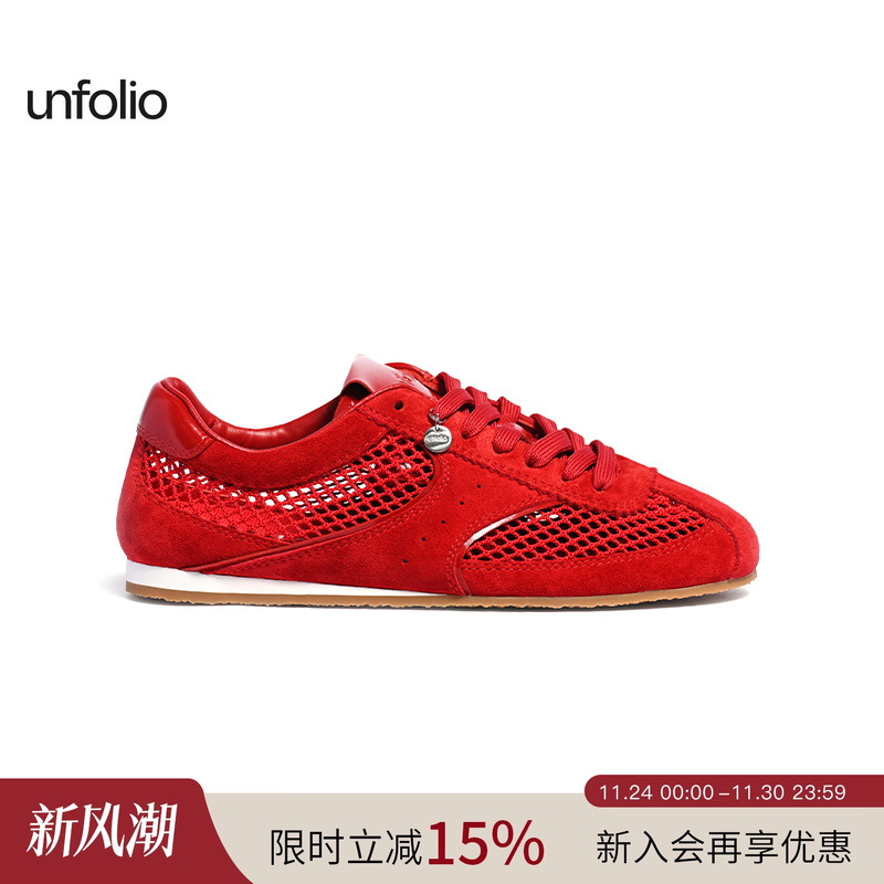 unfolio系带低帮运动鞋休闲鞋