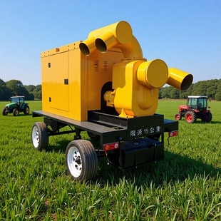 防汛排水泵污水泵1000方双进双出大流量柴油水泵一体机6寸8寸水泵