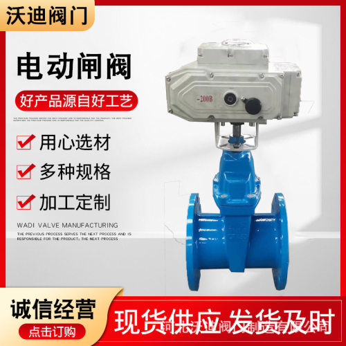 销售 Z945X电动明杆闸阀软密封闸阀球墨铸铁材质电动闸阀污水切断