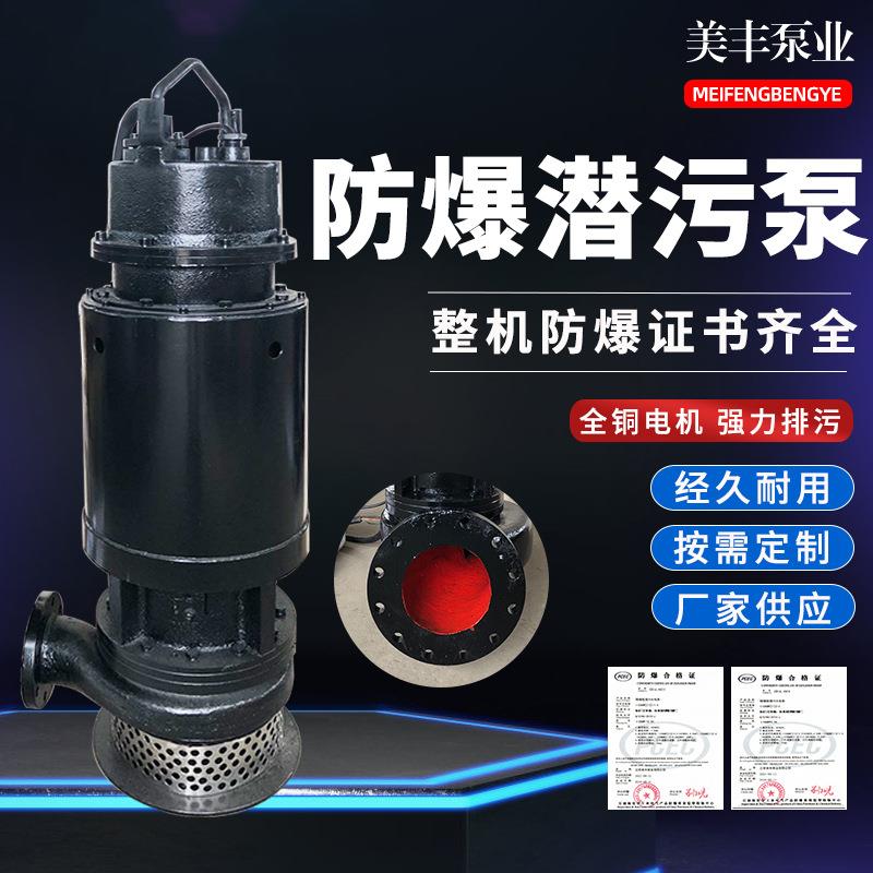 美豊铸铁潜水泵防爆潜污泵污水处理排污泵IICQQW37KW