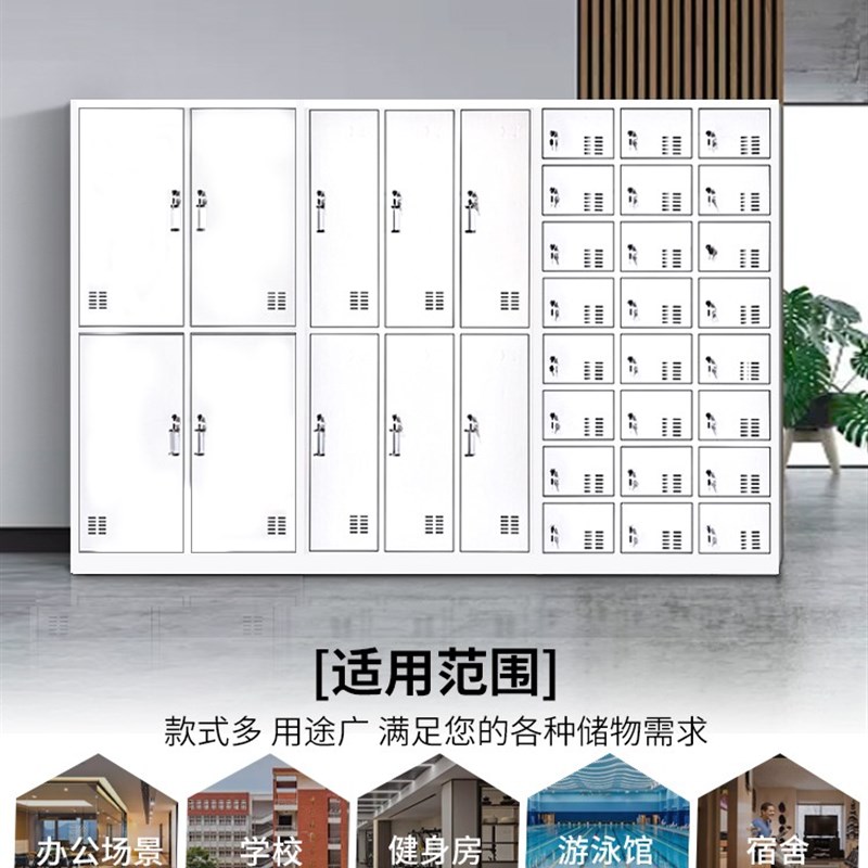 十门员工柜子更衣柜阳台储物柜铁皮衣柜置物柜寄存箱柜10门柜
